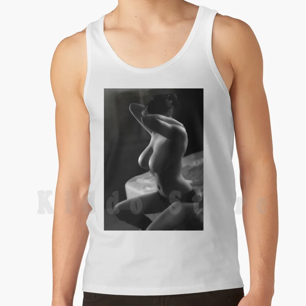 Tank Tops Vest Sleeveless Female Figure Fine Art Erotic Erotic Scape Silhouette Womens Bodyscape Art Boudoir