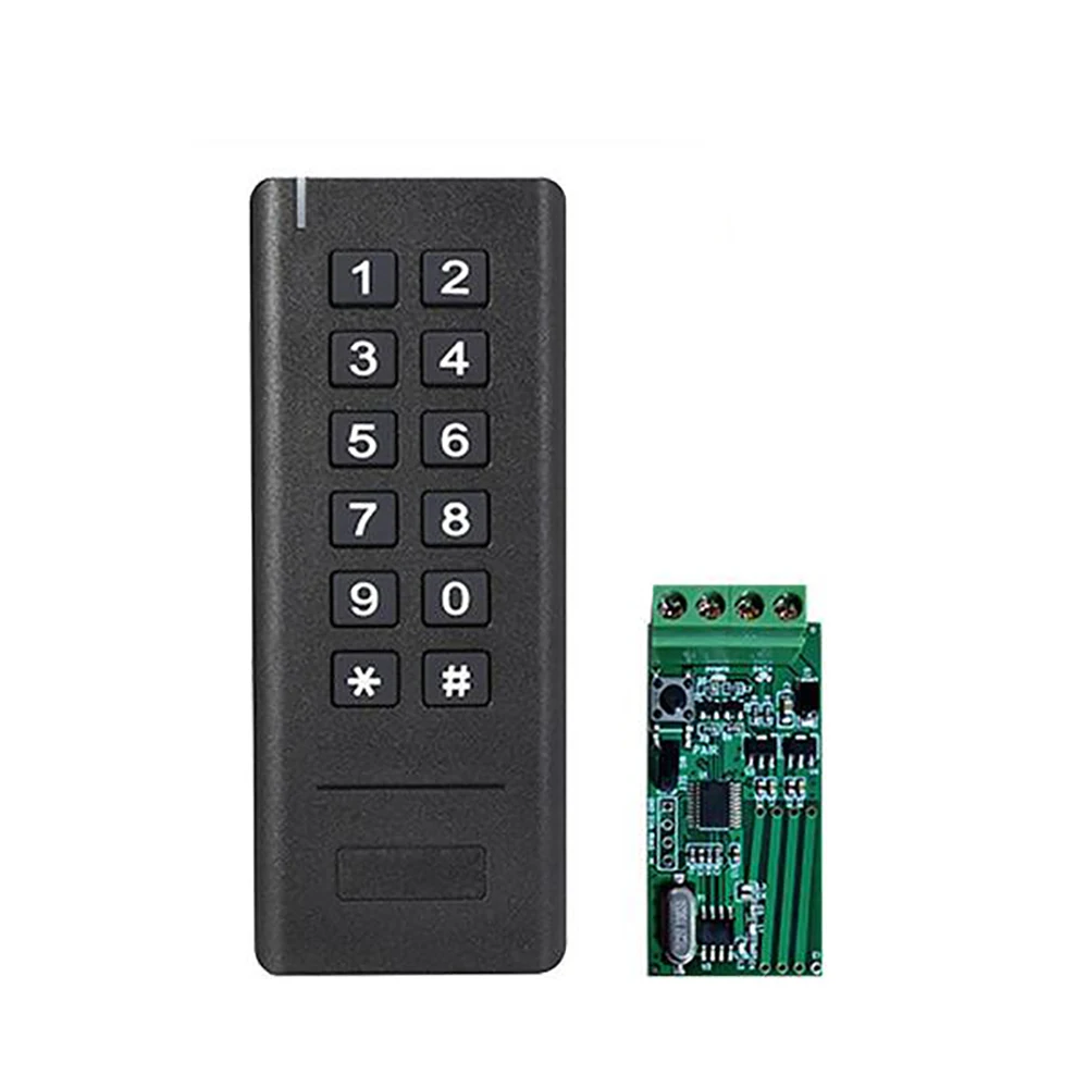 433MHz Password Code Wireless Access Control Wiegand Output Reader Receiver Access Control Board Rfid Card Keypad Reader