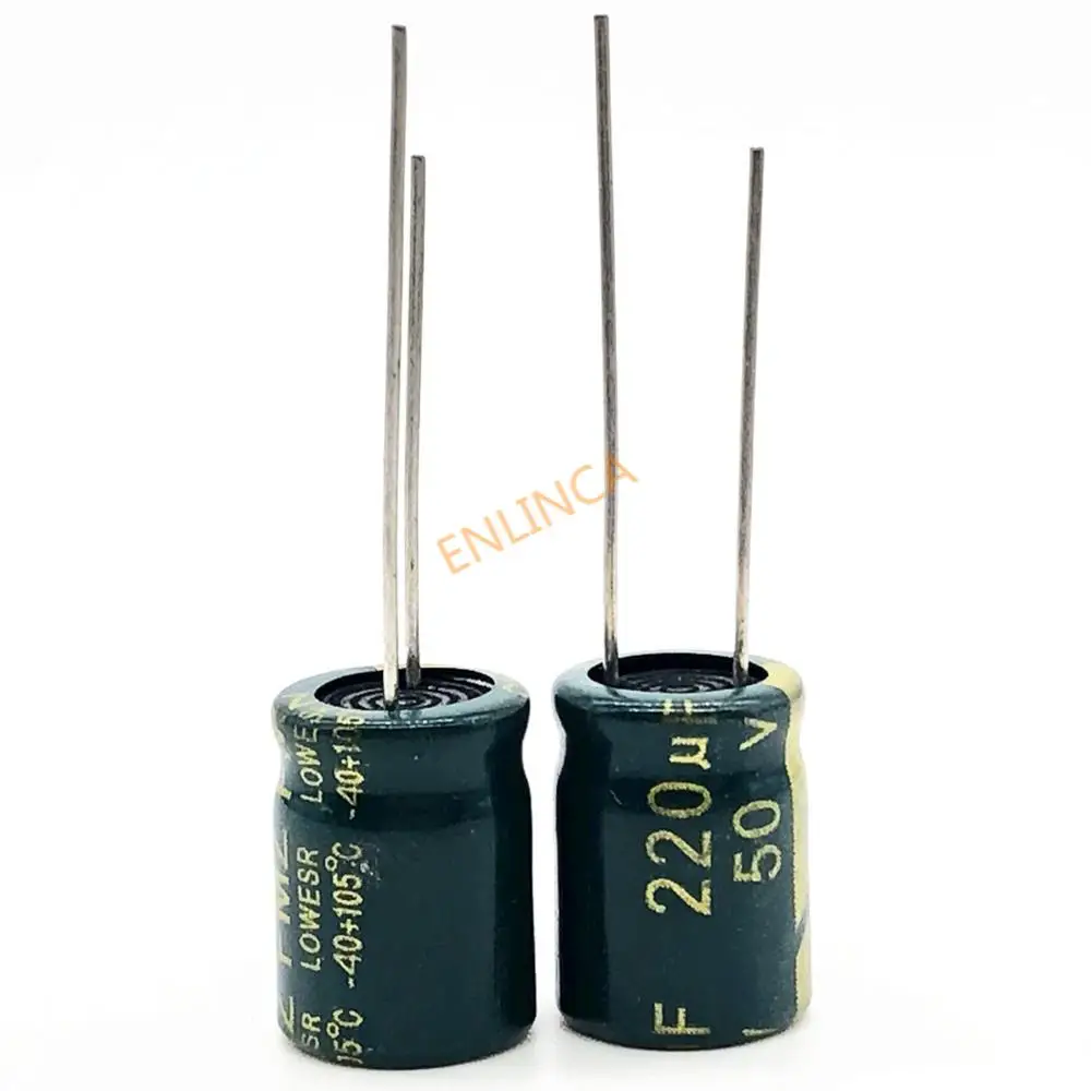 50v 220uf 8*12mm capacitor eletrolítico de alumínio da baixa impedância de alta frequência 220uf 50v 20%