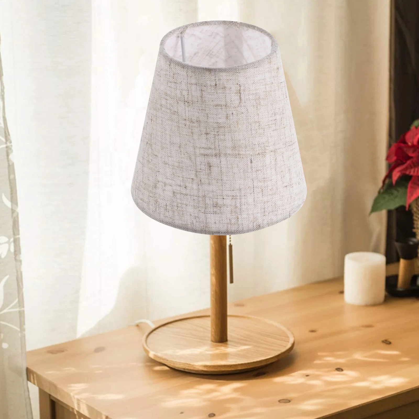 Imagem -03 - Pano Lampshade para Lustre Capa Dust Wall Lamp Acessório 1pc