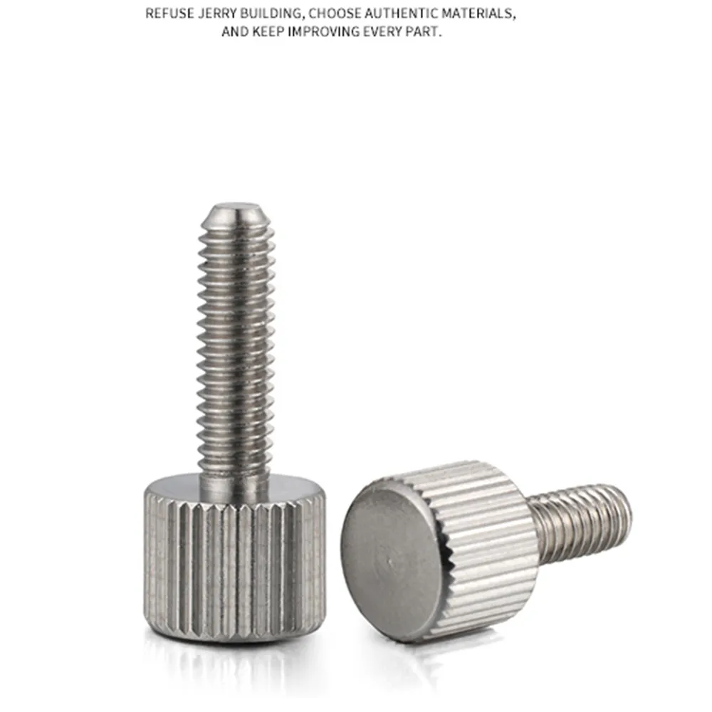 M4 Big Head Knurled Thumb Screws Thick Type With Knurling Manual Adjustment Bolts Knukles Tornillos Parafuso Tornillo Vis DIN653