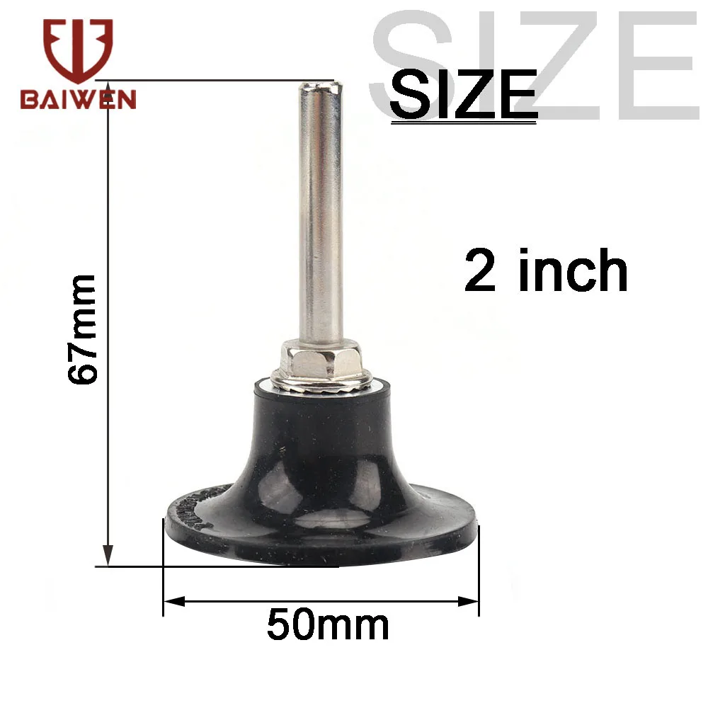 50mm 2 zoll Nylon Faser Schleif Disc Polieren Rad Polieren Pads 9P Vlies Schleifen Disc Für Rotary dremel Zubehör – Detail 3