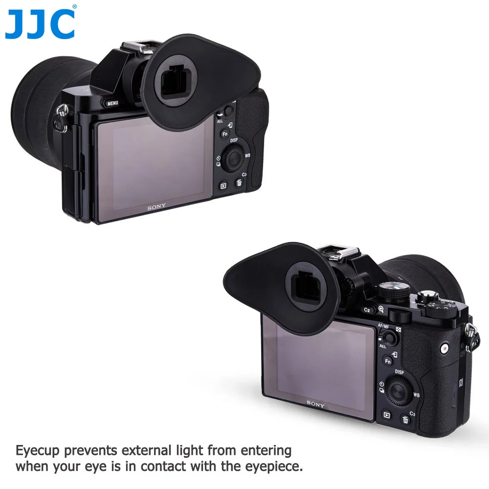 JJC Camera Eyecup Viewfinder Eyepiece for Sony A7III, A7II, A7, A7R IV, A7R III, A7R II, A7R, A7S II, A7S, A99 II, A9II, A9, A58