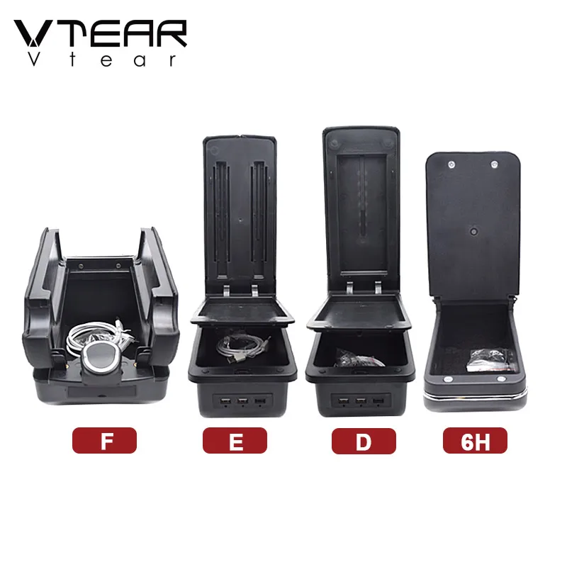 Vtear For Nissan NV200 Armrest Interior Center Console Storage Box Arm Rest Car-Styling Decoration Parts Accessories 2017 2016