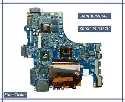 Best Value for SONY Vaio SVF14 SVF142 SVF142C29M Laptop Motherboard DA0HK8MB6E0 SR0XL I5-3337U N14P-GV2-S-A1 ​DDR4 ​100% Test
