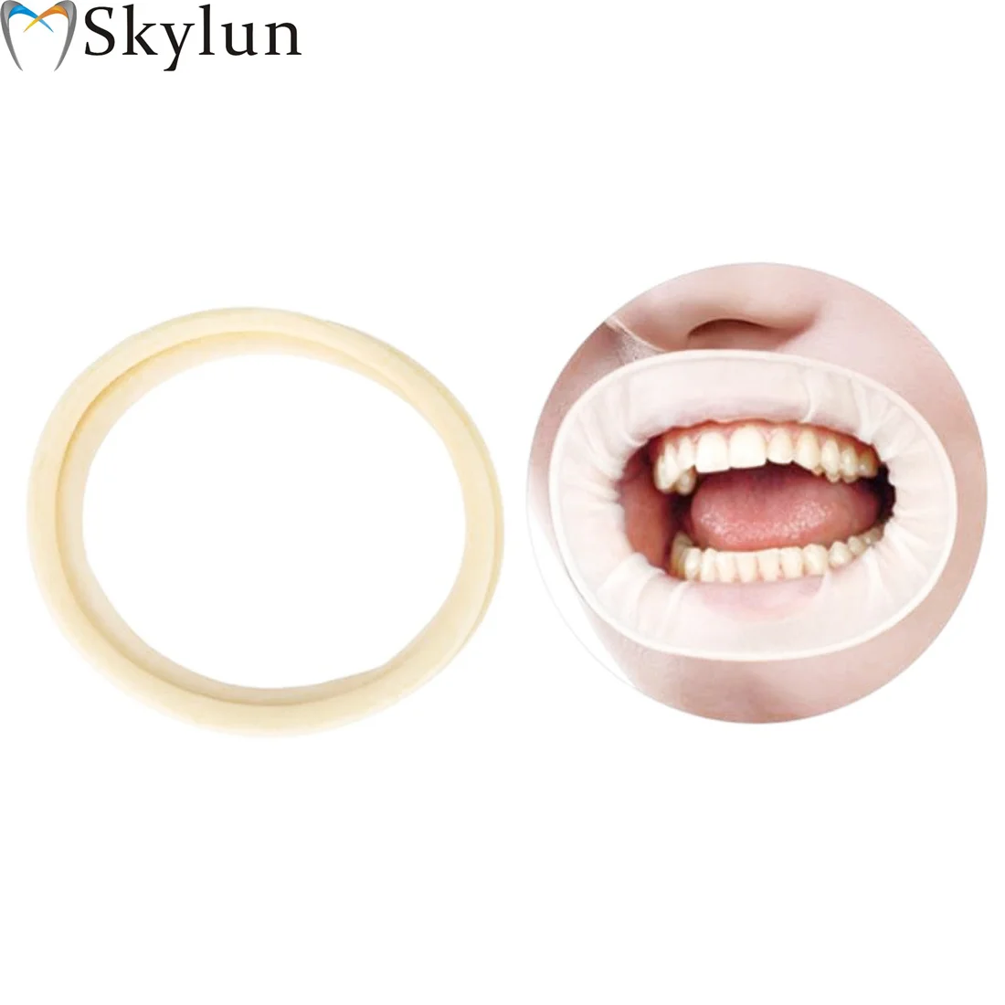 SKYLUN 50PCS Dental Rubber Sterile Mouth Opener Oral Cheek Retractor Expanders Dam Oral Hygiene Silica gel Disposable