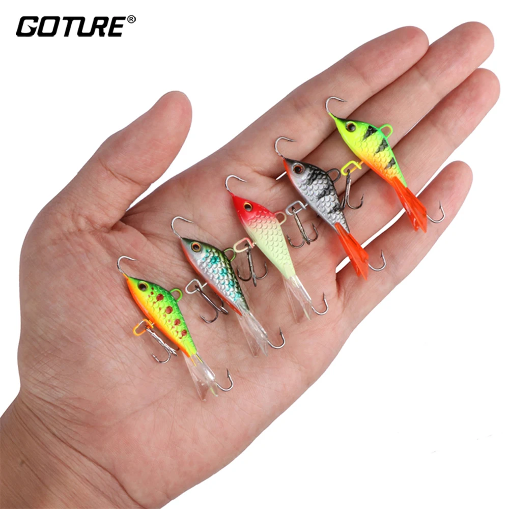 

Goture 5pc/set Balancer for Winter Fishing Ice Fishing Lure 7.37g/5.3cm Jig Hard Lure Bass Carp Fishing Bait Fishing Wobblers