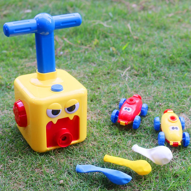 Children\'s Car Toys inertial power balloon Fun Inertia Balloon Powered Car Toys Aerodynamics Inertial Power Balloon toy car