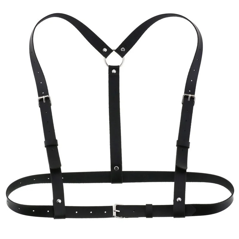 Decopunk PU Leather Harness Strap Belts Women Lingerie Body Bondage Cage Sculpting Harness Garters Sexy Goth Harajuku Suspenders