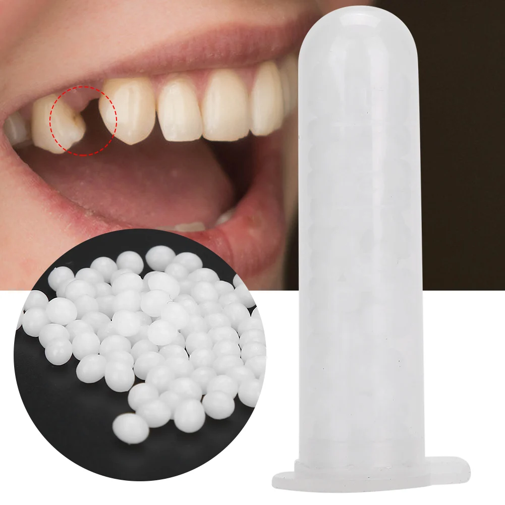 20g Temporary Tooth Repair Beads Missing Broken Teeth Dental Tooth Filling Material Food Grade FalseTeeth Solid Glue Denture