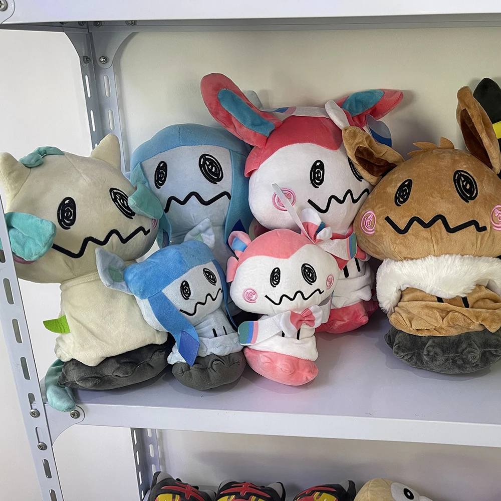 9 styles Kawaii Mimikyu Eevee Plush Doll Pokemon Stuffed Toy Cute Elf Anime Derivatives Gift For Children