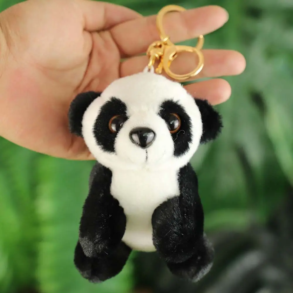 Panda Plush Keychain para crianças, Chaveiros de animais bonitos, Little Tiger Pendant, Simulação Tiger Doll, Gift Toy