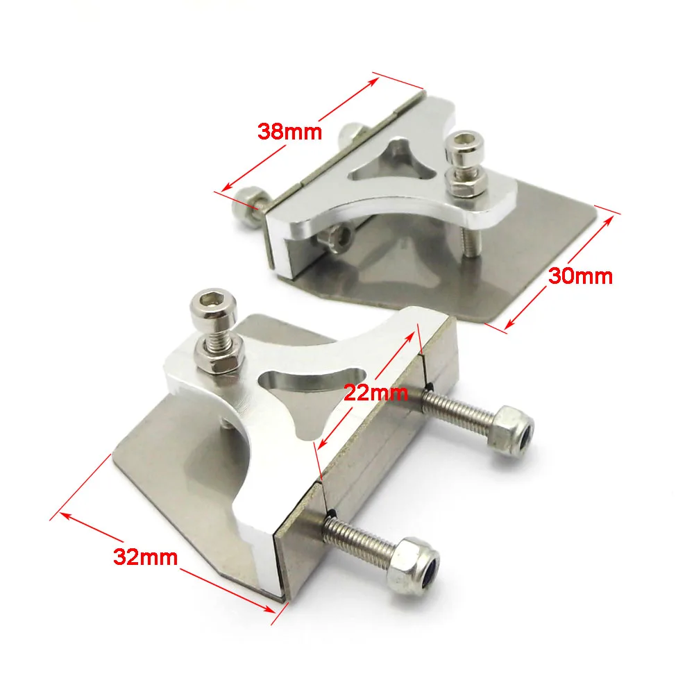 1Pair RC Boat Trim Tabs Balance Plate 38mm*32mm Trim Flaps for 60cm-75cm RC Boat Speed MONO Vee Oval Boat Model