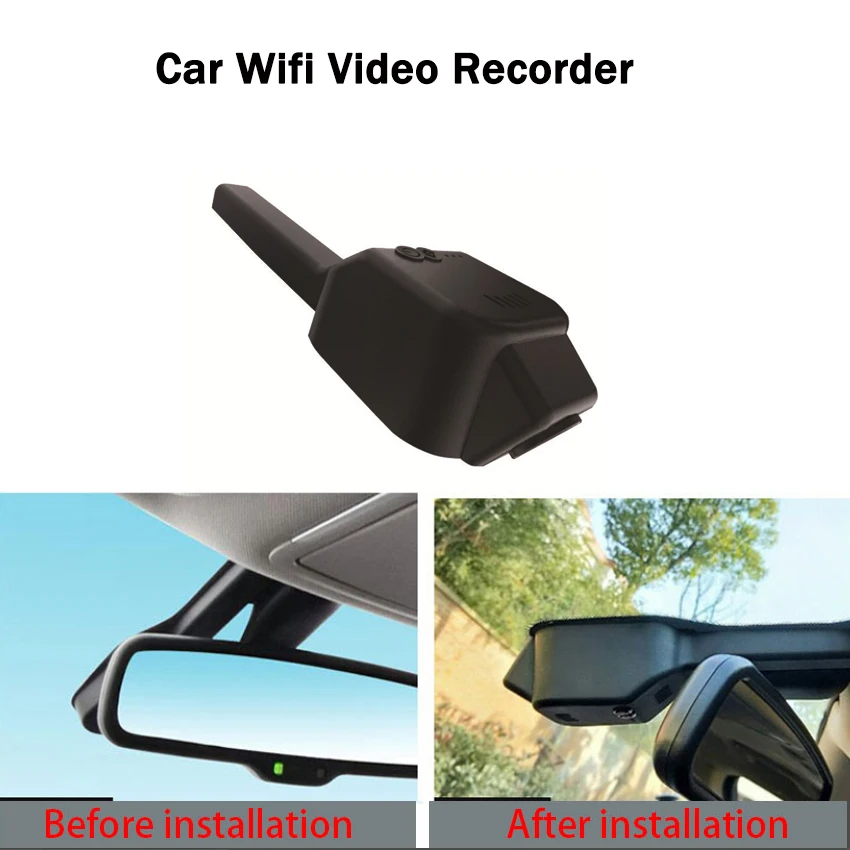 Car DVR Wifi Video Recorder Dash Camera For Geely Borui low profile 2015 2016 2017 2018 2019 Night Vision Control Phone APP