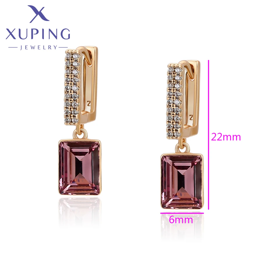 Xuping Jewelry Fashion Newly Crystal Earrings of Popular Europen Design for Women Girls A00757287