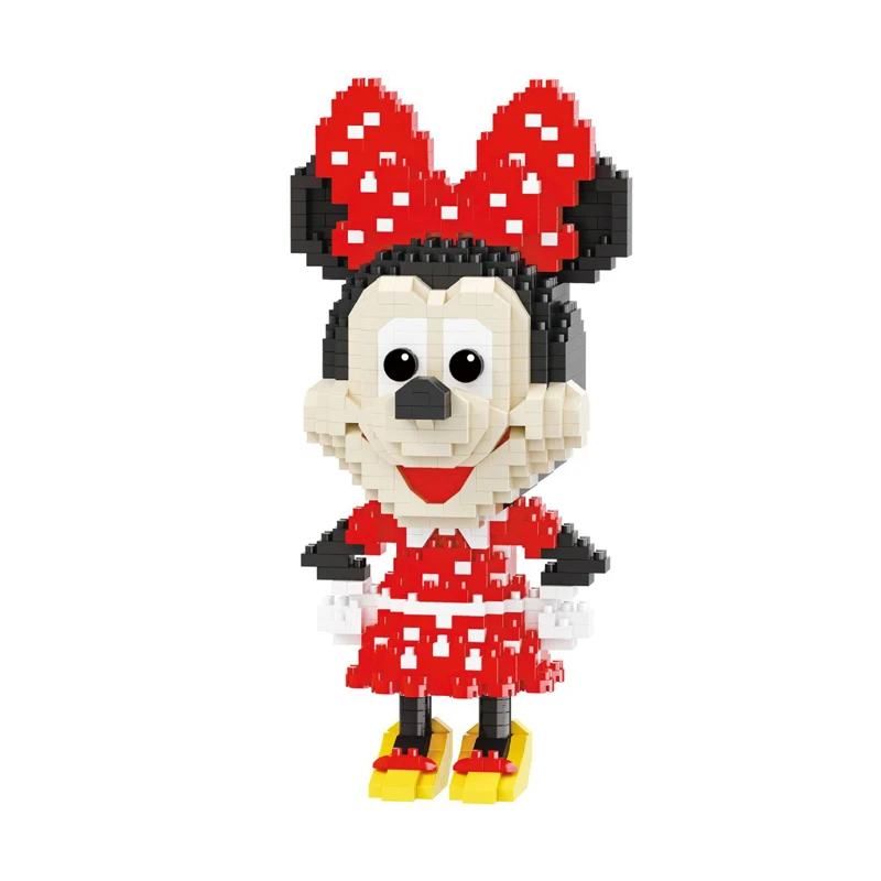 Disney Mickey Mouse Diamond Building Blocks Minnie Donald Duck Dasiy Goofy Micro Brick Figures Toys For Christmas Gift