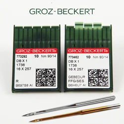 100PCS Sewing Machine Needles DBX1 16X257 Groz-Beckert Gebedur Titanium Needles For Computerized Lockstitch JUKI BROTHER SINGER