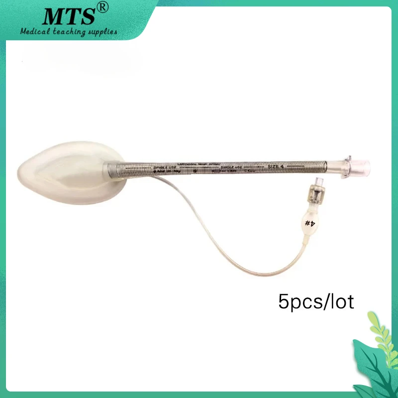 

MTS Medical Strengthen anesthesia Silicone Laryngeal Mask with Spring reinforced to prevent distortion Tracheotomy 5PCS