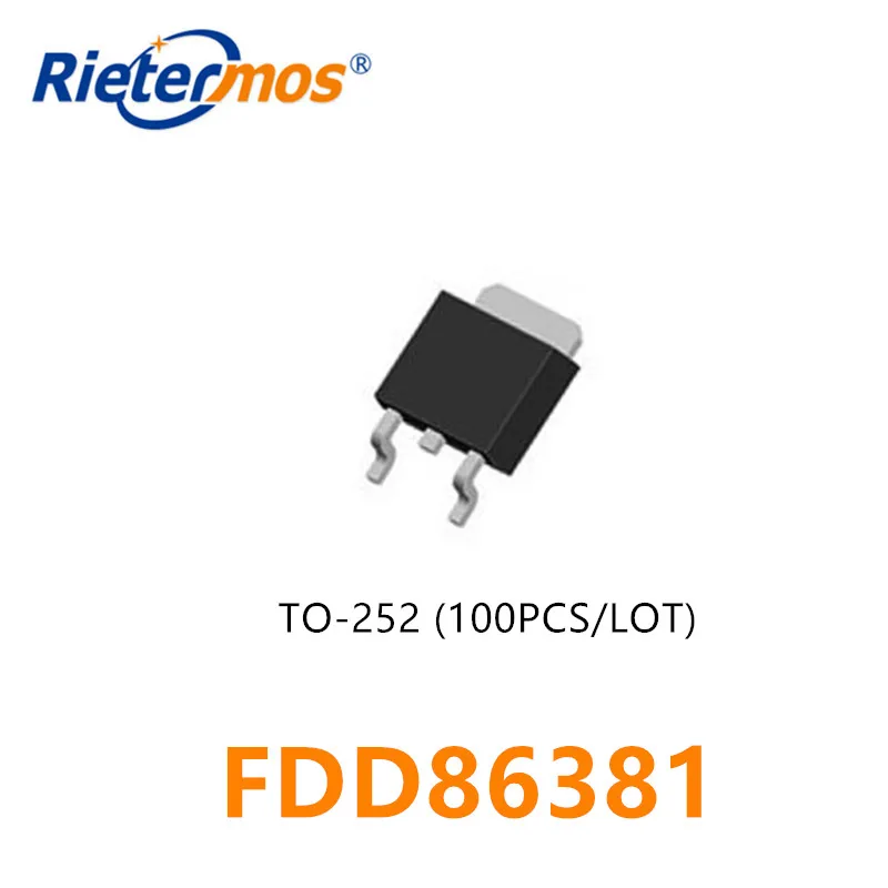 

100 шт. FDD86381_F085 FDD86381 TO252 MOSFET N-CHANNEL