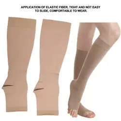 1 Pair Medical Compression Varicose Stockings 36-46mmHg Pressure Level 3 Serious Calf Peep-to Varicose Veins Socks Leg Slimming