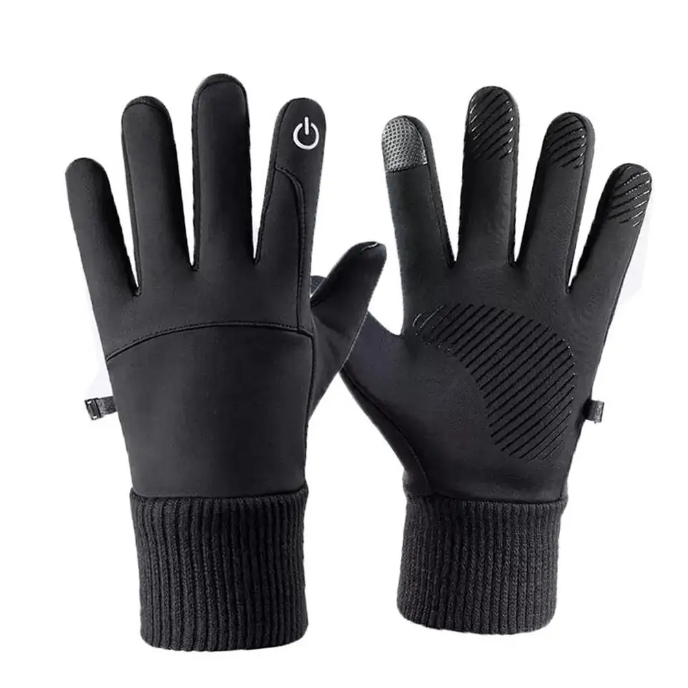 

Biking Gloves For Men Winter Riding Gloves Waterproof Thermal Gloves Cold Weather Running Gloves For Men Women Touchscreen Me