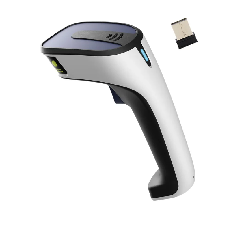 Fashion Wireless Red Light Scanner Bar Code QR Scan Gun 1D 2D Fast Recognition High Quality With Built In Battery