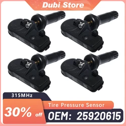 1-4Pcs TPMS Tire Pressure Sensor 25920615 For CCADILLAC CTS 2008 2009 2010 2011 For Chevrolet Traverse 2009-2010 For GMC 315MHZ