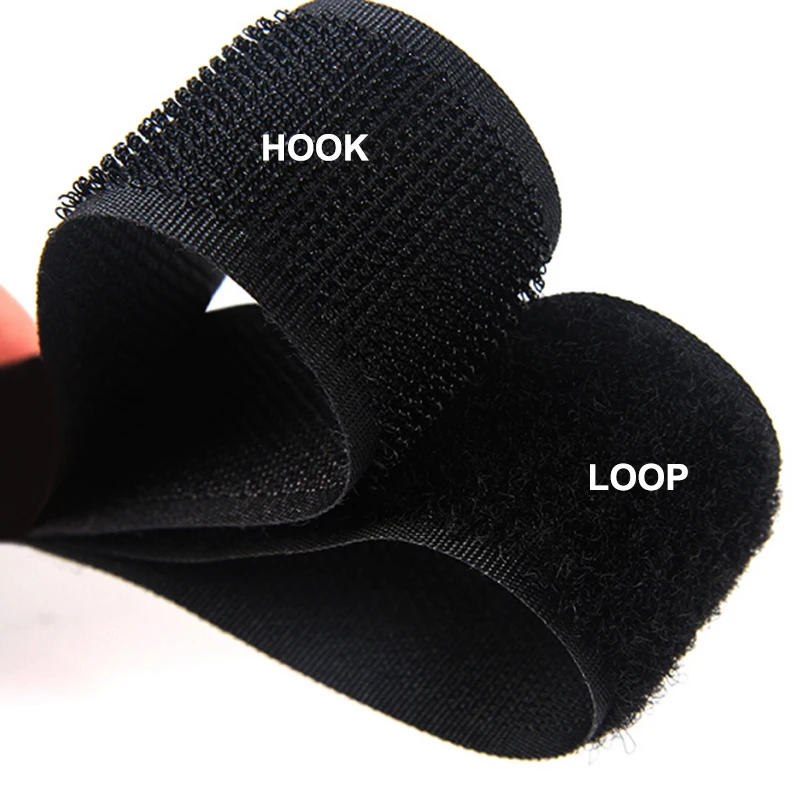 5Meter/Pair 16/20/25/30/38/50/100/110mm Hooks Hook and Loop Fastener Tape Strip Nylon Sticker Loops for Sewing DIY No Glue