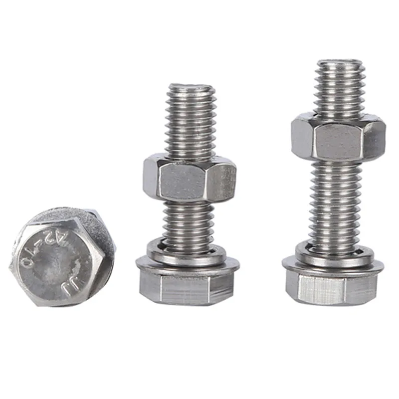 M30 - 3.5  (M30 X200mm)  304 Stainless Steel Metric Full Thread Hexagon Head Bolts Screws A2 - 70 DIN 933 10PCS