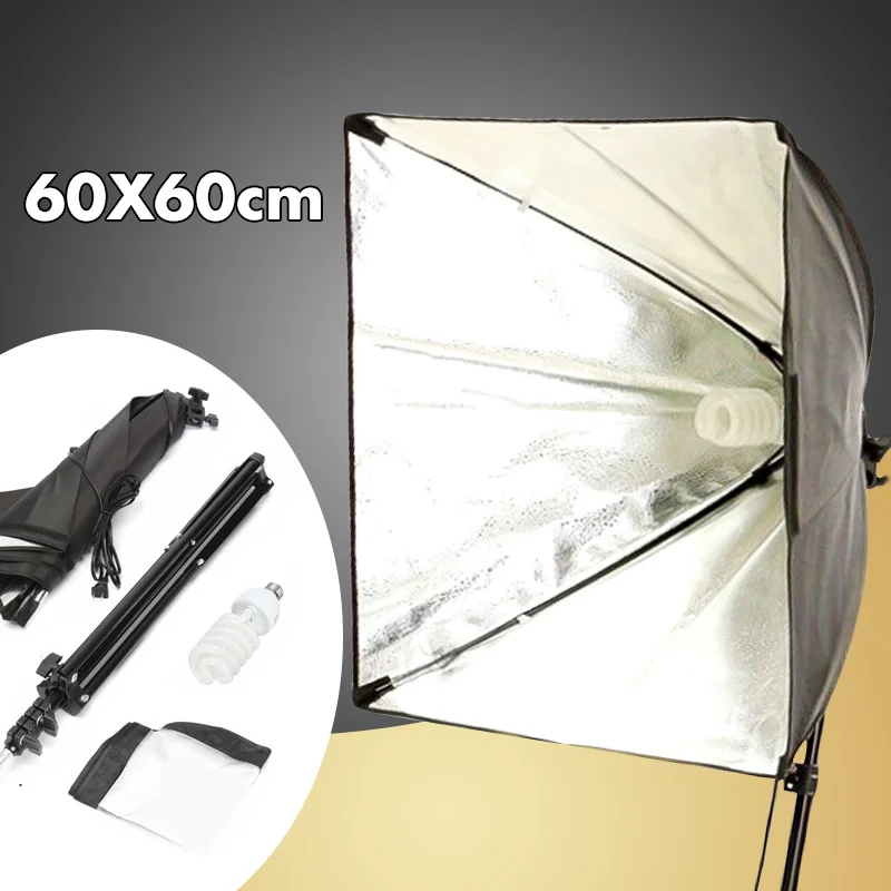 3 в 1, штатив-Трипод для фотостудии, 60 х60 см, E27