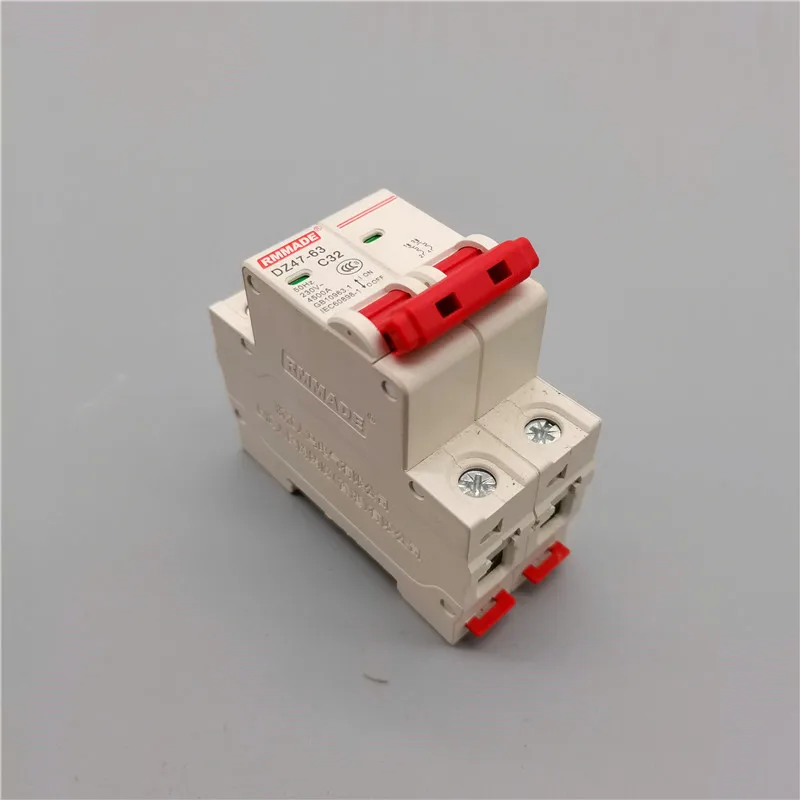 DZ47-63 2P Mini Circuit Breaker Cutout Switch Miniature Household Air Switch 6A 10A 16A 2P 20A 25A 32A 40A 50A 125A AC220V-400V