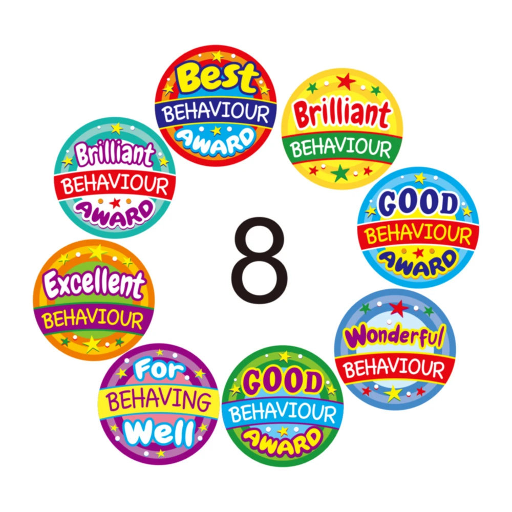 50-500pcs Cute Teacher Reward Motivational Stickers for Children  Stationery For Classroom Supplies Scrapbooking Game Toy