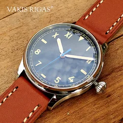 Fashion Vakuy Quartz Watch Italian Navy VH31A Movement Luminous Waterproof Leather Sapphire Glass Stainless Steel Men S Watch