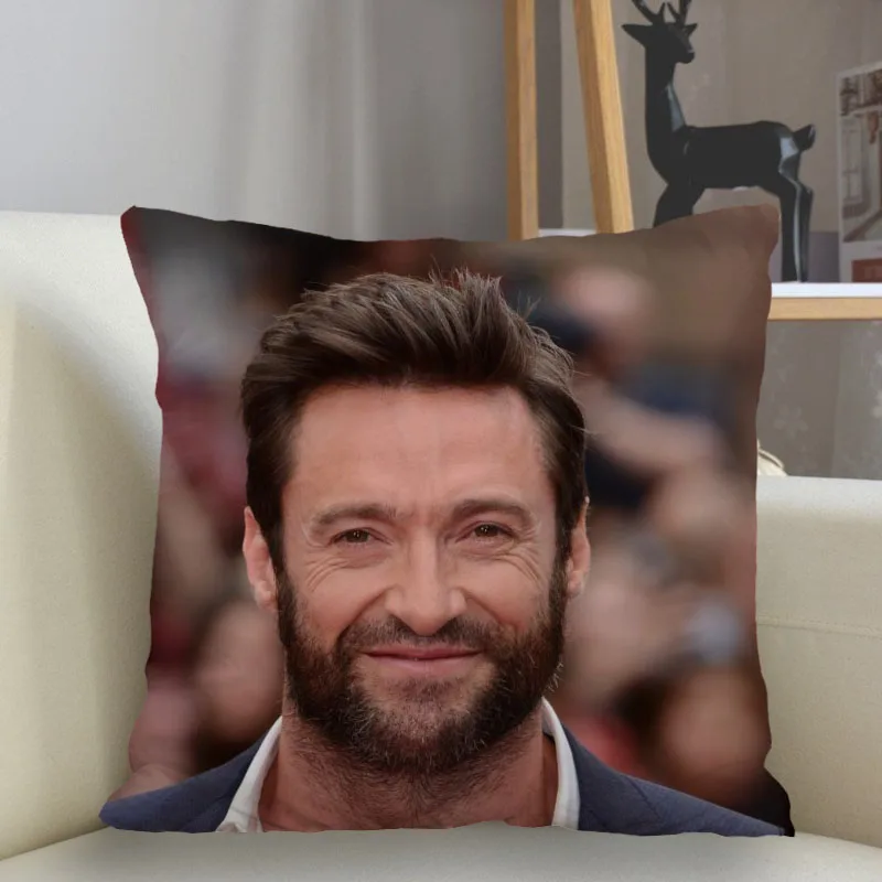 Musife Hugh Jackman Pillowcase Custom Square Pillow Cover Case Zipper Pillowcase 35*35,40*40,45*45cm Drop Shipping