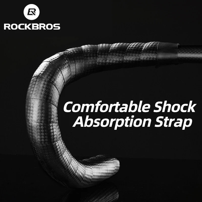 ROCKBROS จักรยาน Handlebar เทปแผนที่จักรยาน Anti-Slip Silica Gel EVA Shock Absorption แฮนด์เทปขี่จักรยาน Wrap End Plug