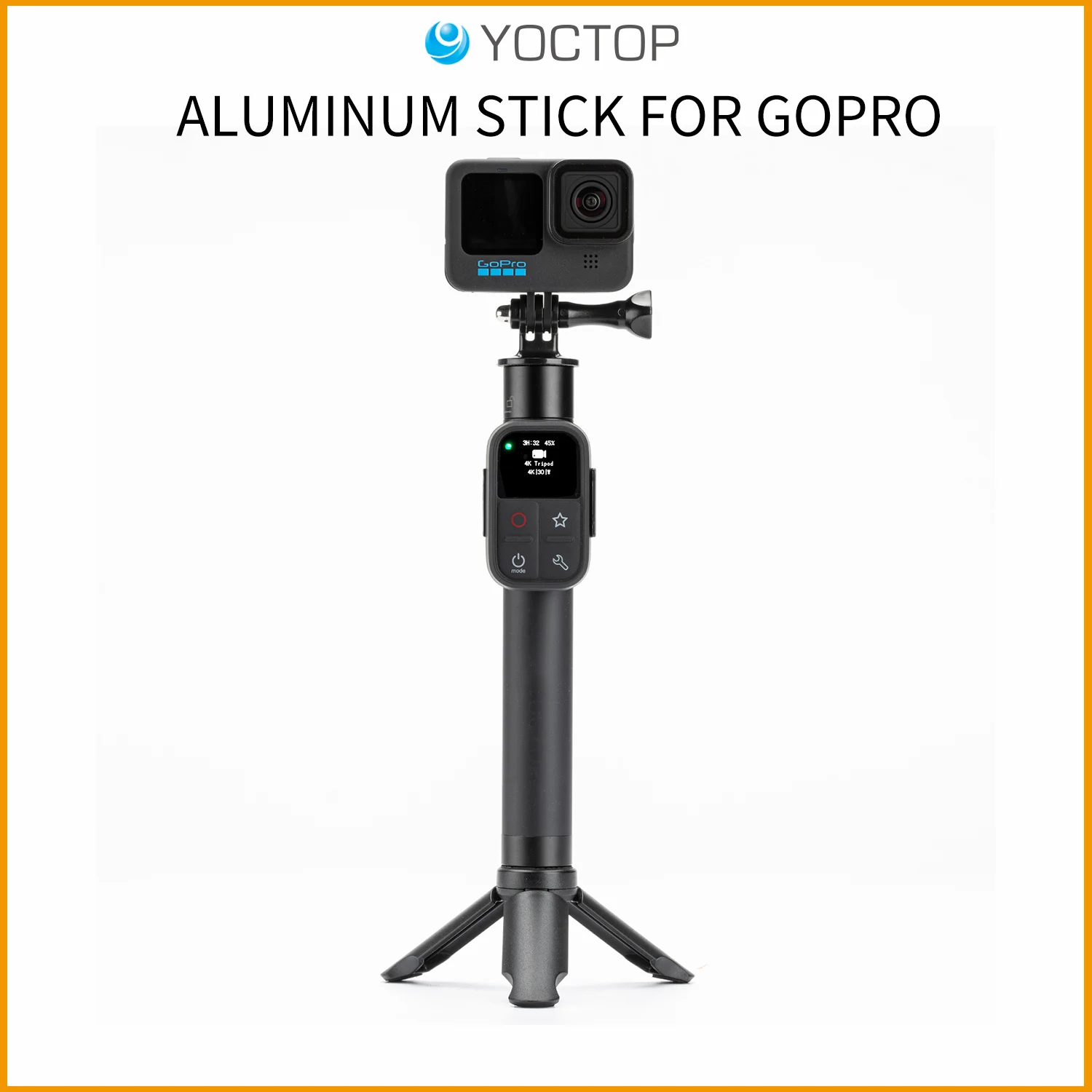 Extending Stick with GoPro Remote Housing for GoPro  Aluminum Alloy High-quality Durable and Portable