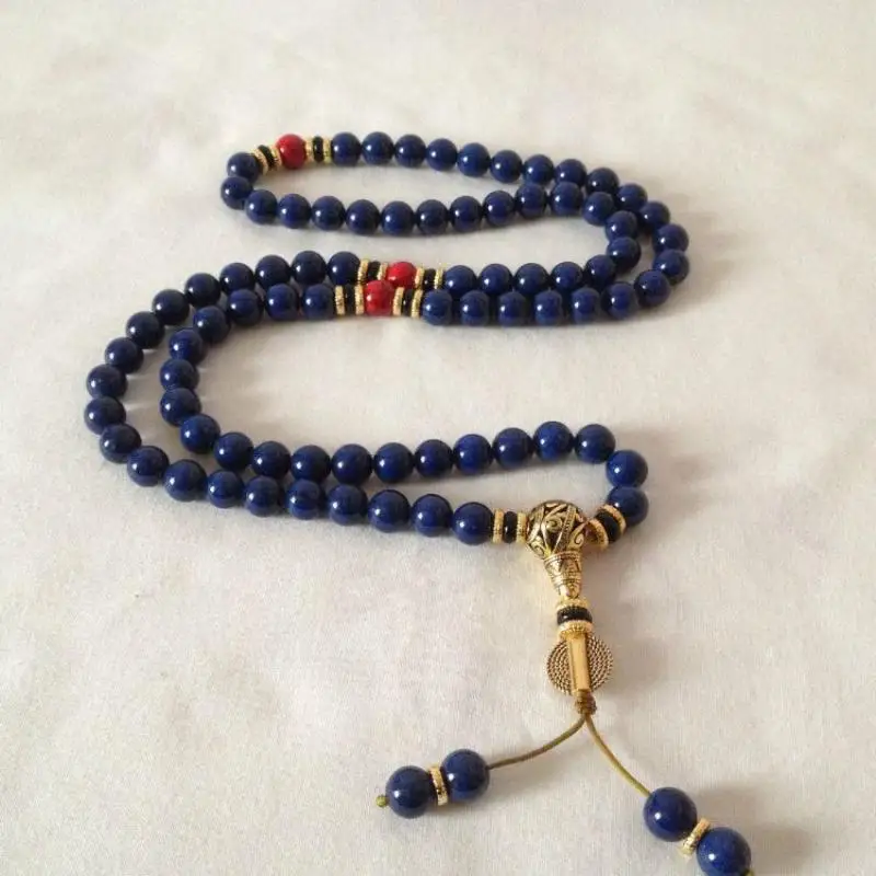 Details about  china tibet tibetan Lapis lazuli buddhist buddha worry prayer bead mala brace