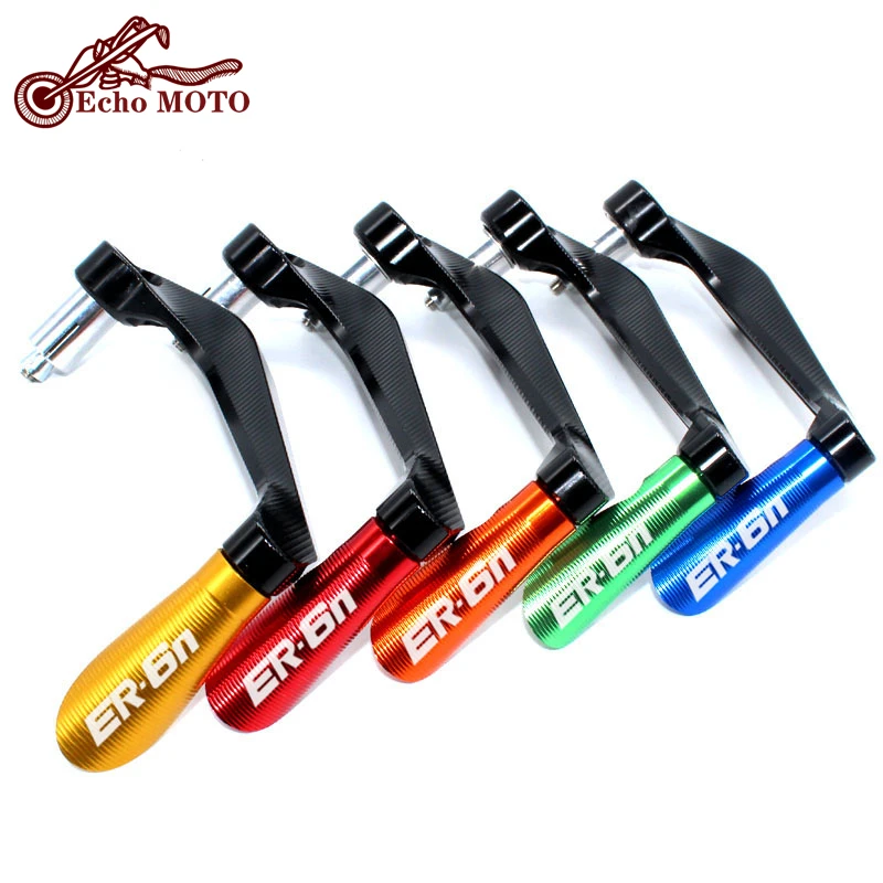 Motocicleta CNC Guiador Grips, Guarda Freio Embraiagem, Protector, Universal, 7/8 ", 22mm, ER-6N, ER6N