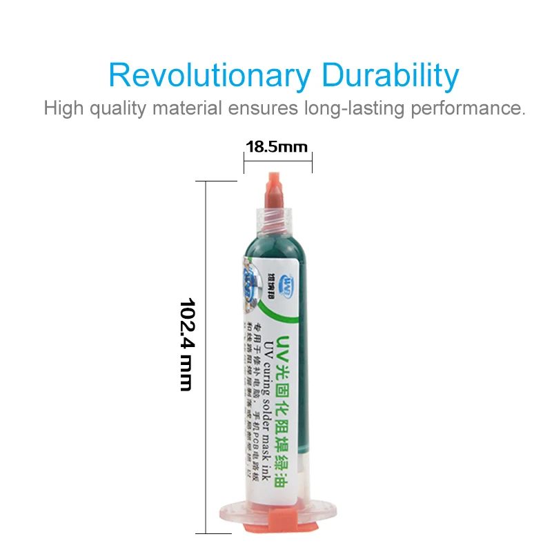 10ML Multicolor UV Light Curable Solder Mask Ink Oil for  PCB BGA Circuit Board Protect Paint Prevent Corrosive Arcing