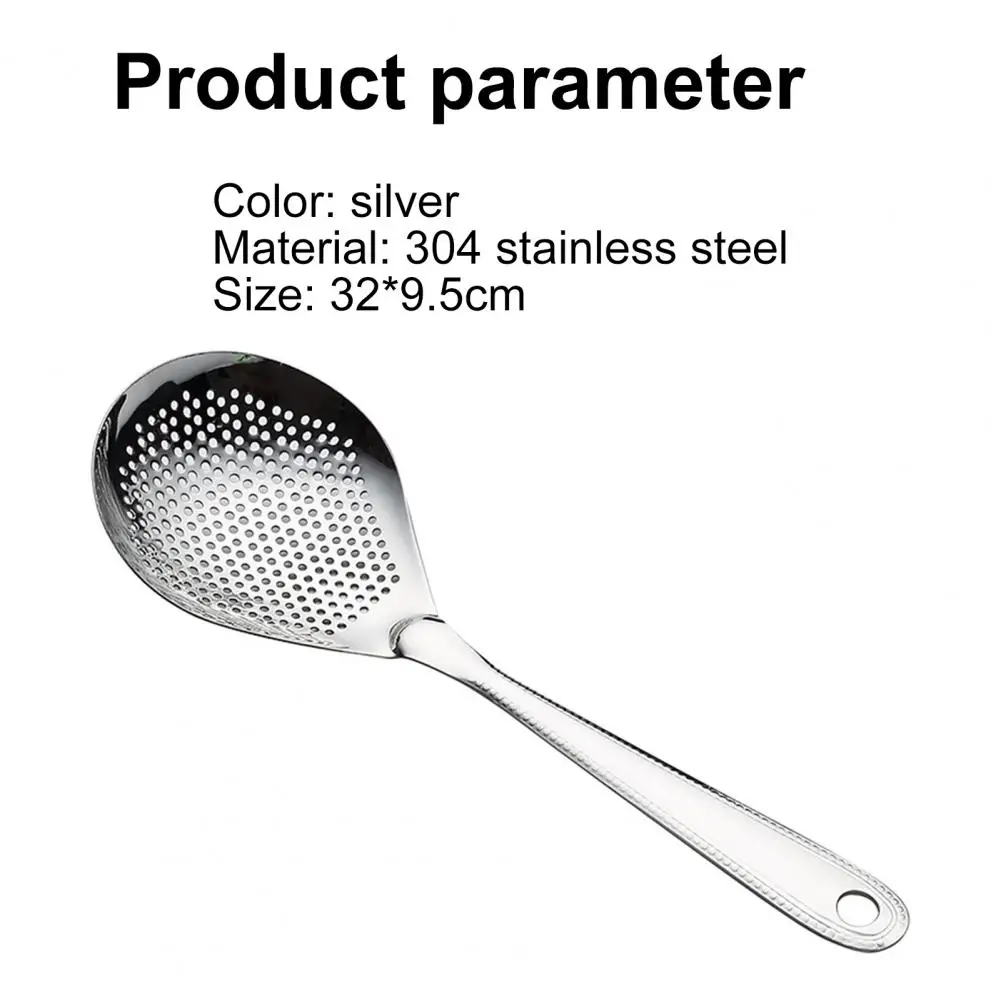 Skimmer Sturdy Heat Insulation Fast Drain Stainless Steel Fine Food Strainer for Home