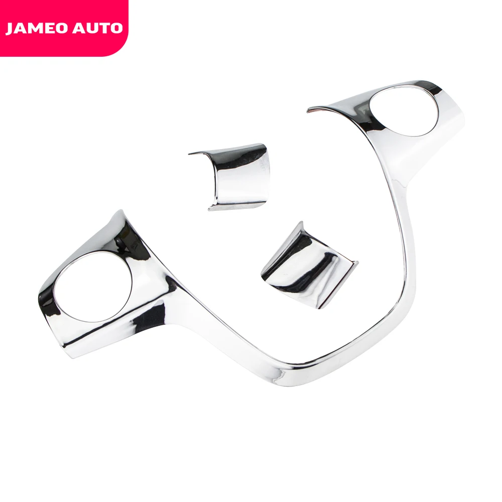 Jameo Auto Car Styling Steering Wheel Trim Cover Sticker Decoration for Ford Grand C-MAX 2011 2012 2013 2014 Accessories