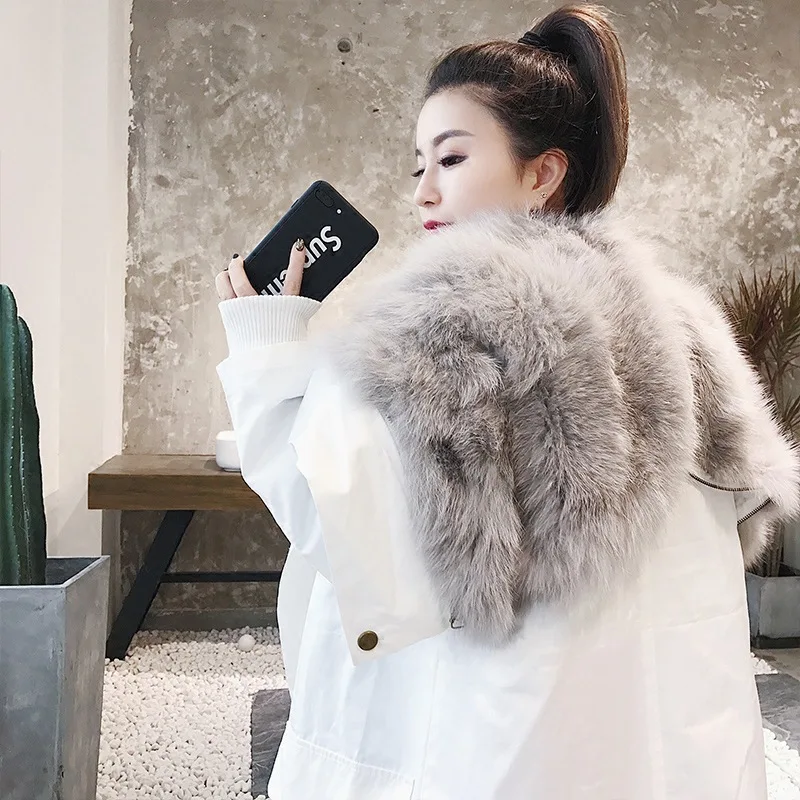 

Real Fur Coat Women Fox Fur Coat Women Clothes 2020 Real Fur Parka Warm Winter Coat Womens Clothing Manteau Femme BL-018 YY1068