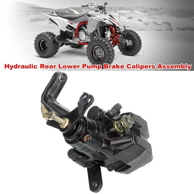 Hydraulic Rear Lower Pump Brake Calipers Assembly for YAMAHA YFZ450 2004-2005 Wolverine 350 1995-2005 Banshee 350 1987-2006