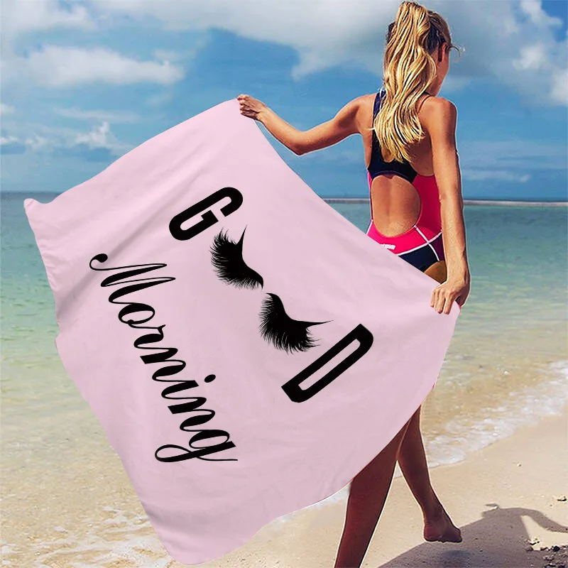 Bath Towel Portable Beach Travel Beach Swimming Sports Creative Printing Sunscreen Beaching Shawl Chal De Playa Bath Towel