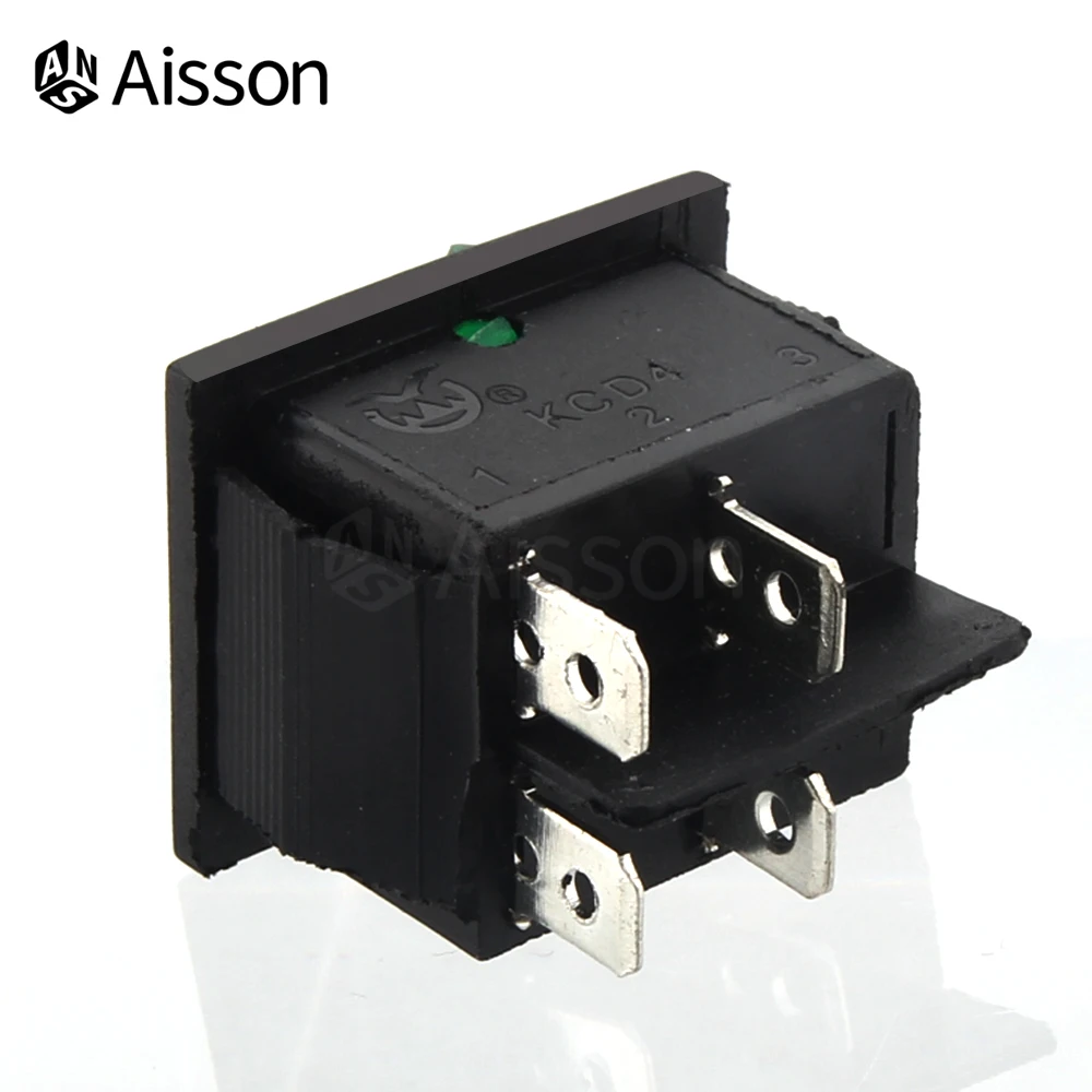 KCD4 4/6Pins Rocker Switch ON-OFF 2 Position Electrical equipment With Light Power Switch Switch cap 16A 250VAC/ 20A 125V