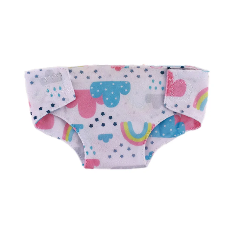 Pop Luiers Leuke Ondergoed Dier Fruit Print Voor 18Inch Amerikaanse Pop Meisjes & 43Cm Baby Reborn, onze Generatie, Pop Kleding Panty