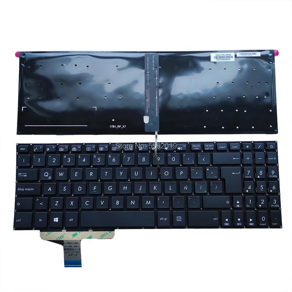 

Клавиатура с испанской подсветкой для ноутбука ASUS Vivobook Pro X580 X580GD N580 N580GD 5605SP00 5605LA00