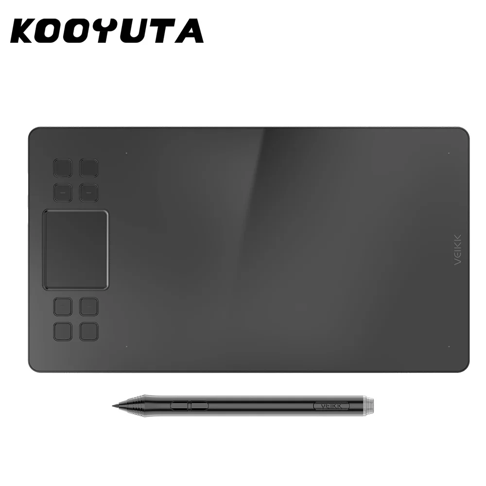 10 Shortcut Keys For Digital Drawing Board, Support Tilt And Radial Function, Battery-Free Pen Tablet For Drawing And Games