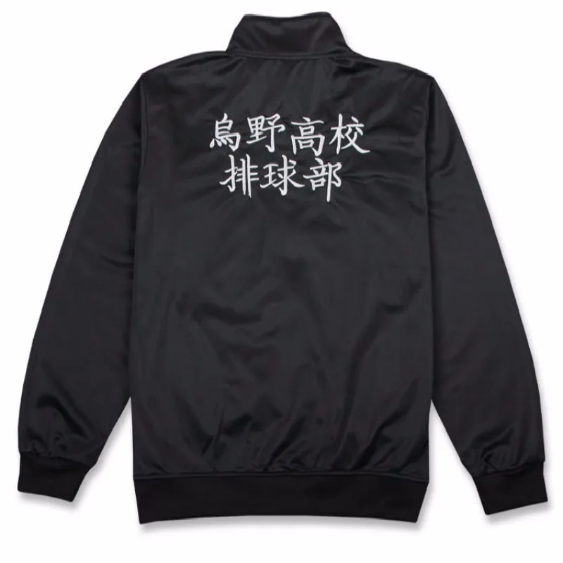 Haikyu Black Sportswear Karasuno High School Volleyball Club Uniform Cosplay Jacket Costumes Coat