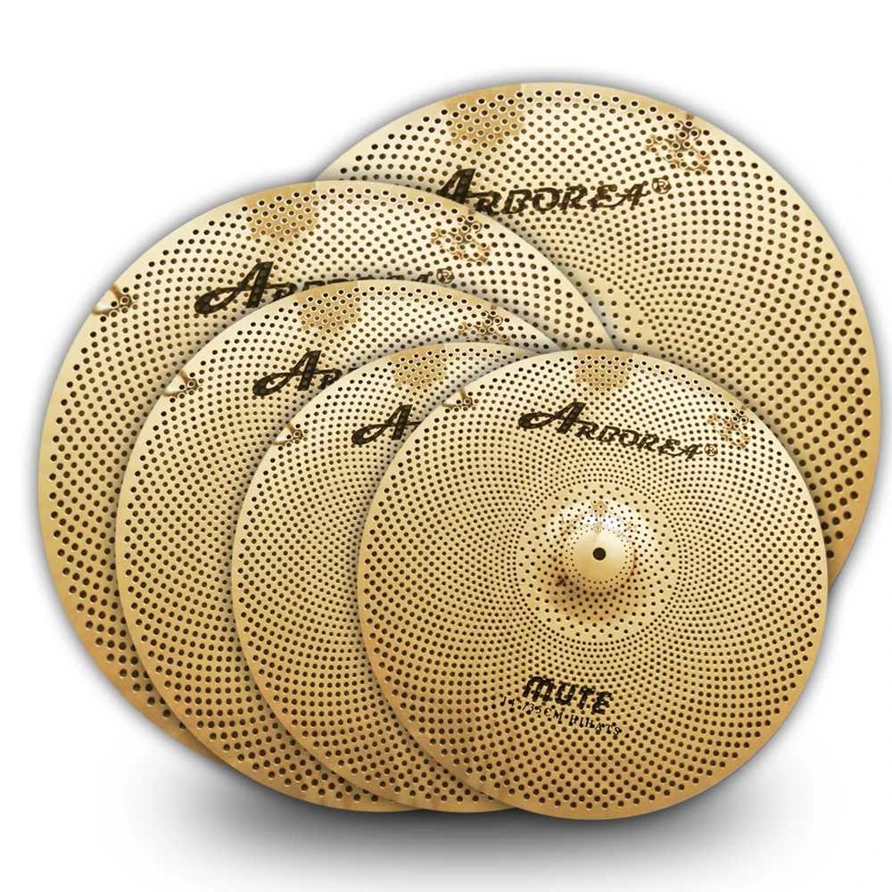 

Polished Surface Low Volume Gold Cymbal Sets 14'' Hi-Hat+16''Crash+18''Crash+20''Ride Percusion Instrument